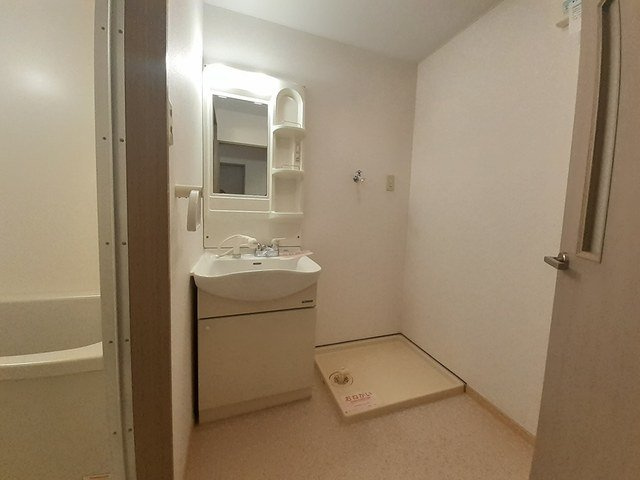 シュロスアリノの洗面所|脱衣スペースもあります