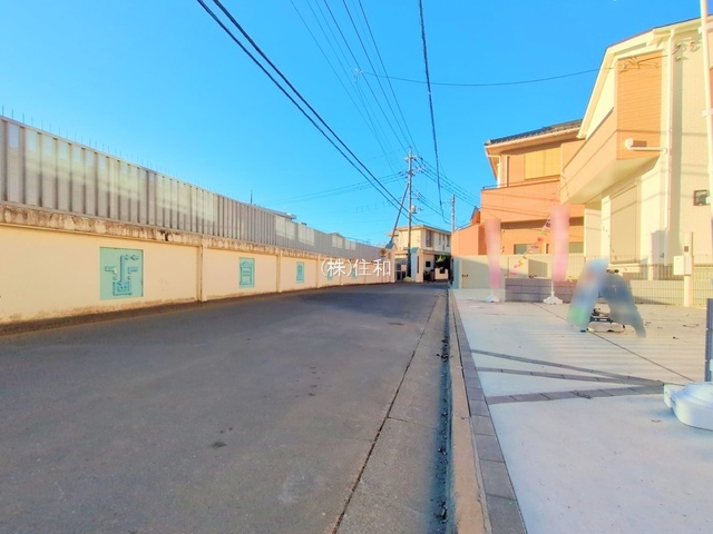 【新築分譲住宅】川越市郭町2期の前面道路含む現地写真