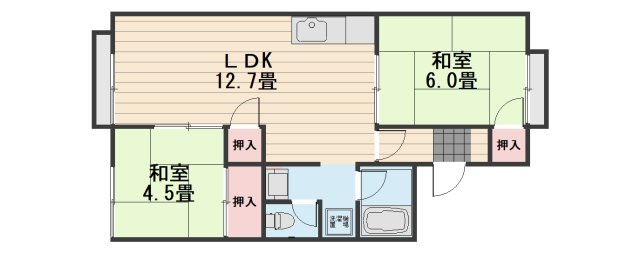 ガーデンハイツ南輝Ｂの間取り