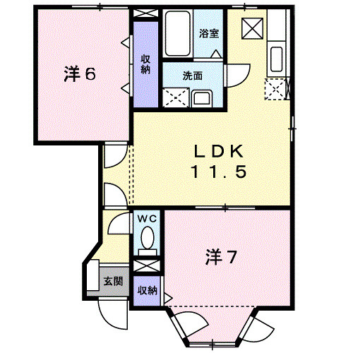 ファミール彦崎の間取り