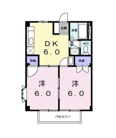 ハイムあすなろＢの間取り