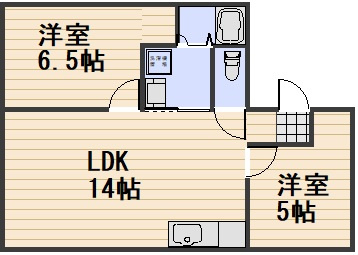 グリーンハイツ福富A棟の間取り