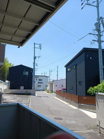 くらしきグリーンハイツのバルコニー