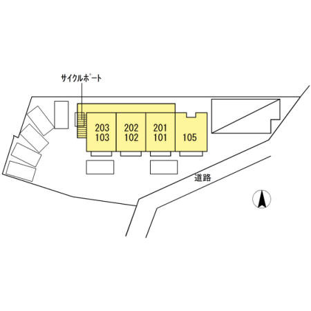 プレジール矢杉の区画図