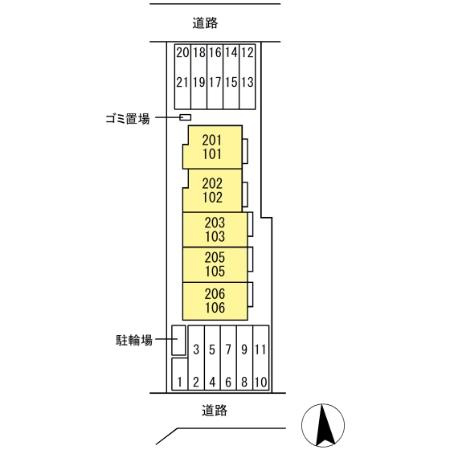 セレスト　ブルーの区画図