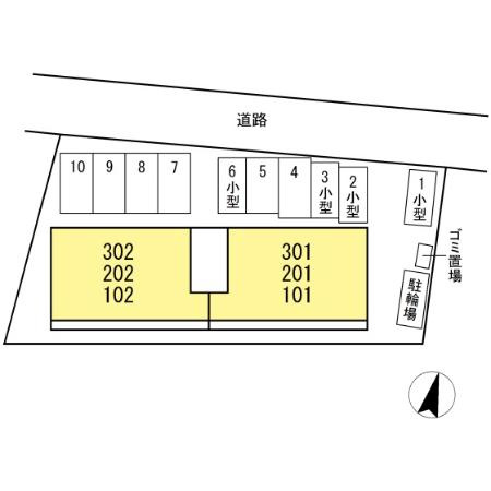 BLISS COURT Ⅱの区画図