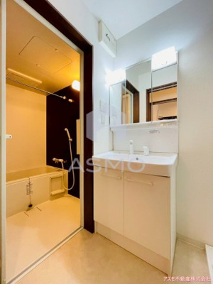 【洗面所】 | アヴァンス深江橋B | 同マンション別部屋　参考写真