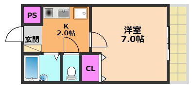 【間取り】 | アーバンハイツ竹の内