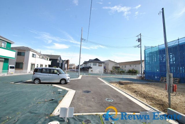 売地　茅ヶ崎市今宿の前面道路含む現地写真