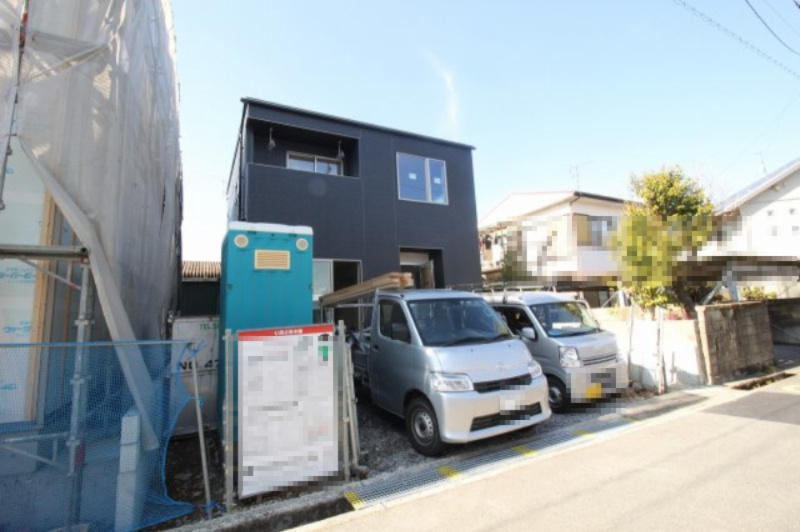 朝倉己　⑭　新築戸建　全3区画の外観|⑭　土地面積　121.53㎡（約36.76坪）