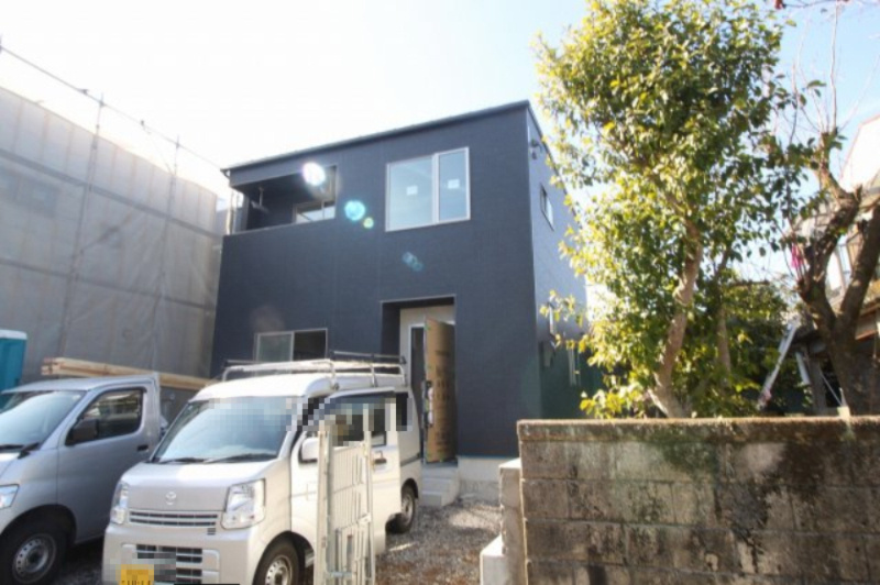 朝倉己　⑭　新築戸建　全3区画の外観|⑭　土地面積　121.53㎡（約36.76坪）