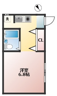 メイプルハウス　ペット相談　TVドアフォン　の間取り