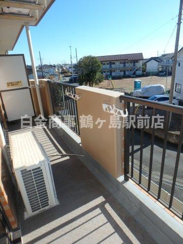 ダイアパレス坂戸のバルコニー
