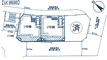 フォレストタウン西野川Ⅱの区画図