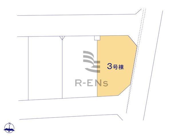 【区画図】 | 練馬区大泉学園町４丁目　新築戸建て　３号棟 | 教育施設も徒歩10分圏内でご家族も安心の子育てしやすいエリア