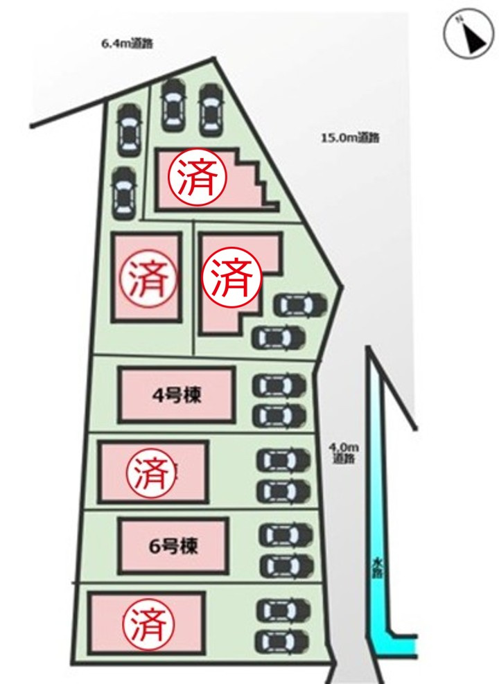 GRAFARE高浜市神明町2期｜名古屋市の戸建ならホームアップの区画図