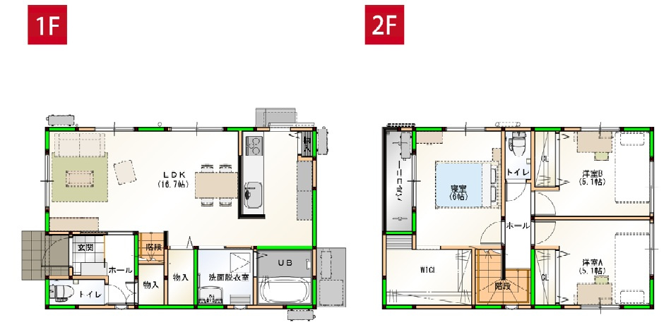 土佐市高岡町乙　新築戸建　⑪　（全2区画）の区画図|⑪