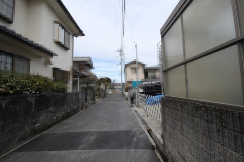土佐市高岡町乙　新築戸建　⑪　（全2区画）の前面道路含む現地写真|西側道路