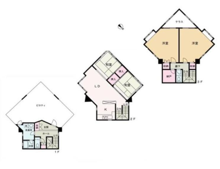 泉区新橋町 中古戸建 3480万円の間取り