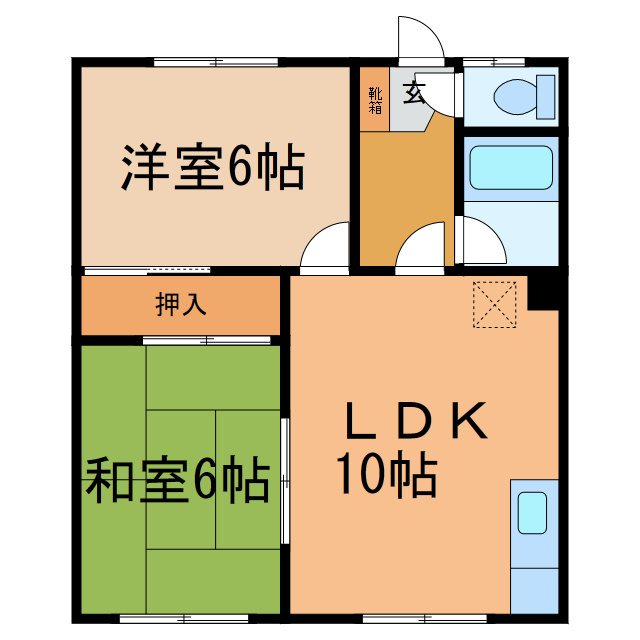 コーポ太陽の間取り