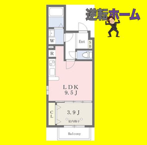 ＨＡＲＵＫＡＺ中村公園　名古屋市賃貸　仲介手数料無料の間取り