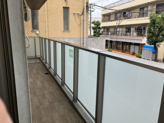 CLIVIA八幡のバルコニー