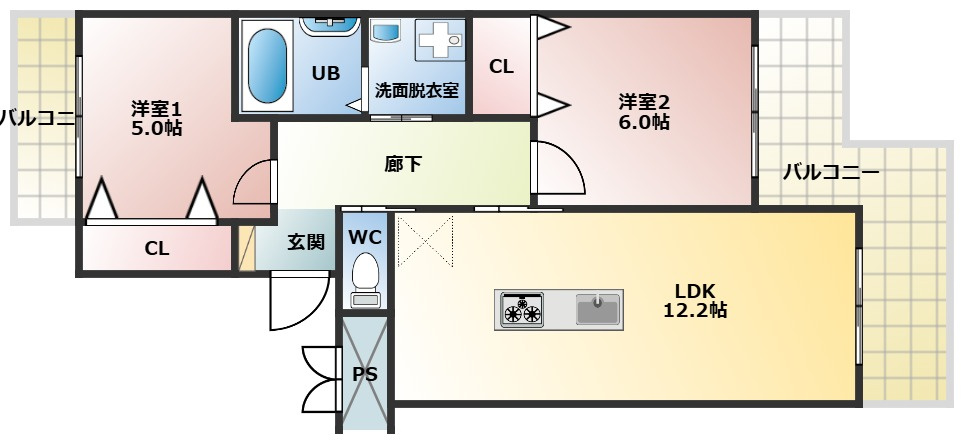 知多市八幡字東水代の賃貸マンション