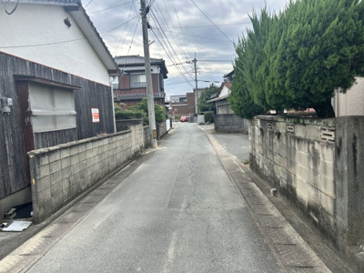 【前面道路含む現地写真】 | 田隈売地 | 閑静な住宅街の一角にあります！