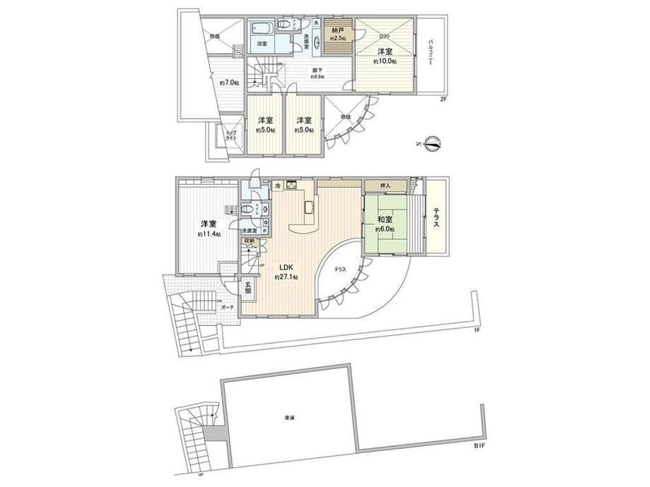 新橋町（緑園都市駅） 6500万円の外観
