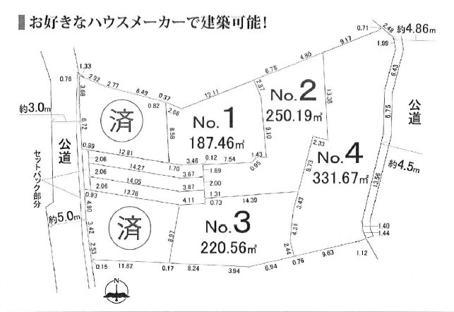 The Ocean View Hills – 鎌倉極楽寺1丁目の土地図