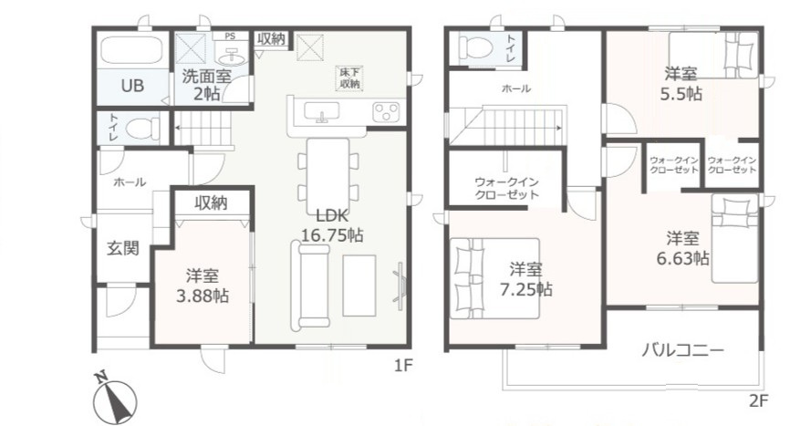 【仲介手数料無料/一宮市】愛知県一宮市乾町 リーブルガーデンの間取り
