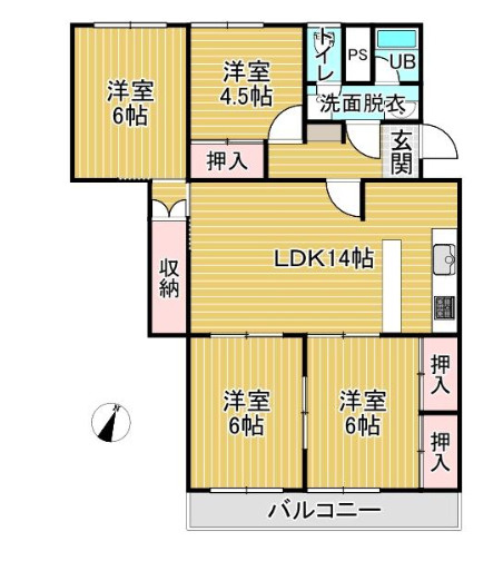 モナムール早出　中央区早出町