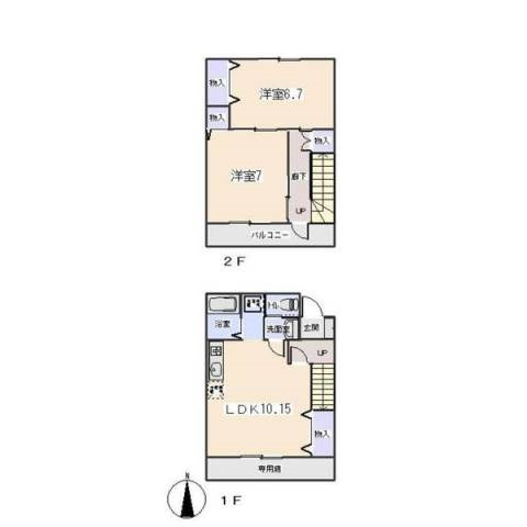 メゾネット椿の間取り