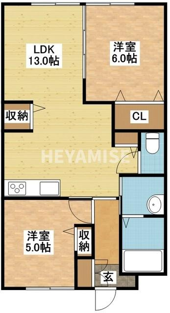 ディア・カーサ京の間取り