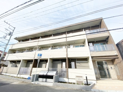 【外観】 | パルティール | 駅徒歩3分の好立地♪バイク置き場・専用物置あり♪