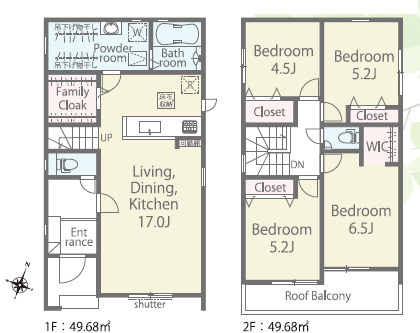 大磯町国府本郷第1期　新築戸建　全2棟2号棟