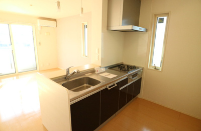 【キッチン】 | ヴィルヌーブサンティーエ | ☆明石市　ヴィルヌーブサンティーエⅡ☆