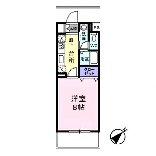 ハーミット高幡の間取り|間取り図