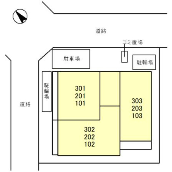 グレイシャス大宮の区画図