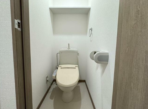 熊本市中央区新屋敷３丁目の賃貸マンションのトイレ