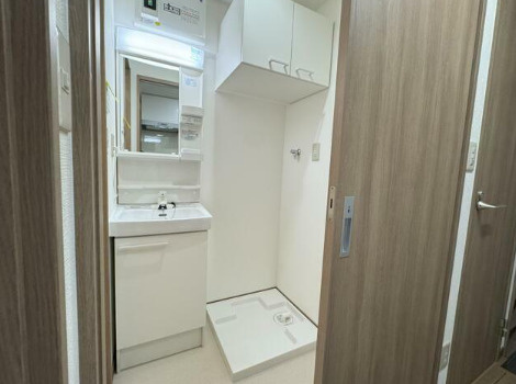 熊本市中央区新屋敷３丁目の賃貸マンションの独立洗面台