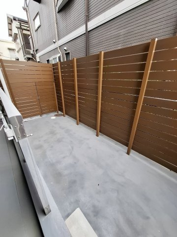 グラントゥール西宮北口の庭|自転車の収納も可能です。