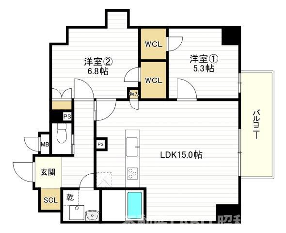 LEGALAND+ABENO SANMEICHOの間取り