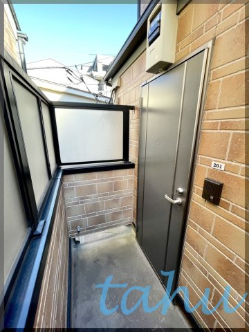 文京区目白台３丁目のアパートの玄関