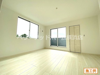 【洋室】 | 横浜市戸塚区汲沢　新築分譲住宅　全２棟　1号棟 | 施工例写真 洋室