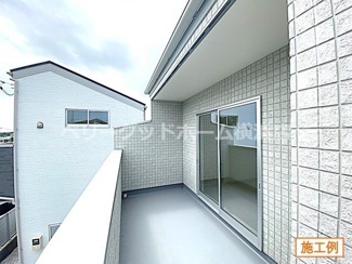 【バルコニー】 | 横浜市戸塚区汲沢　新築分譲住宅　全２棟　1号棟 | 施工例写真 バルコニー