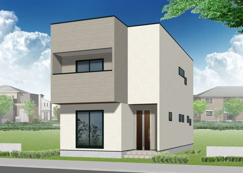 売新築戸建　静岡市清水区大沢町の外観パース|外観パースです