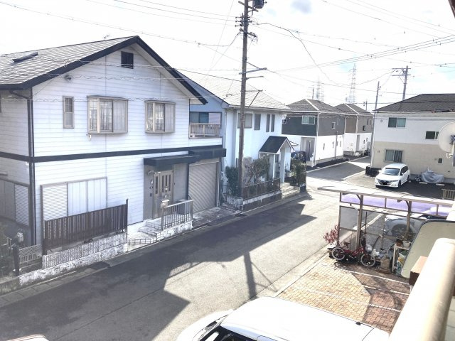 売中古戸建　静岡市清水区吉川の展望|２階バルコニーからの眺めです。静かな住宅街です。