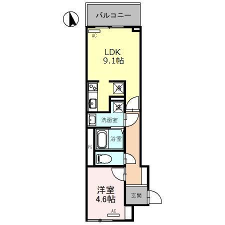 サンプット東仲ノ町の間取り