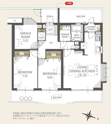 エステスクエア港南百合ケ丘【仲介手数料無料】の間取り